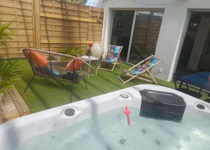 Maison 4p Jacuzzi Prive Couvert 1,6km Ocean