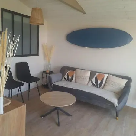 度假居 Maison 4p Jacuzzi Prive Couvert 1,6km Ocean 滨海布朗