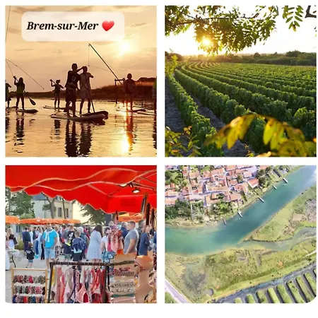 Maison 4p Jacuzzi Prive Couvert 1,6km Ocean בית נופש ברם סור מר