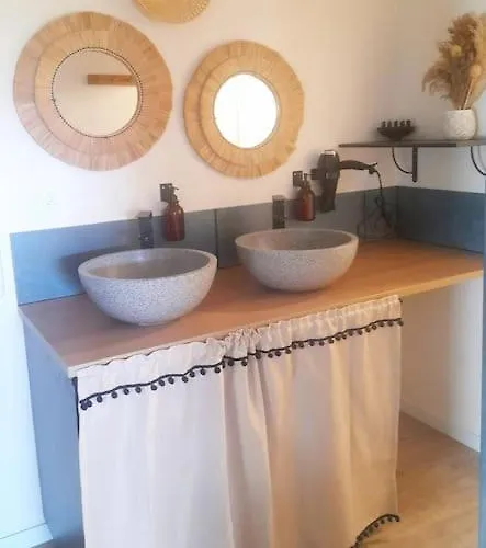 בית נופש Maison 4p Jacuzzi Prive Couvert 1,6km Ocean *