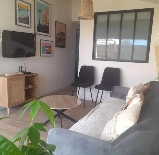 Maison 4p Jacuzzi Prive Couvert 1,6km Ocean 度假居 *