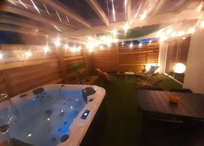 Maison 4p Jacuzzi Prive Couvert 1,6km Ocean * ברם סור מר