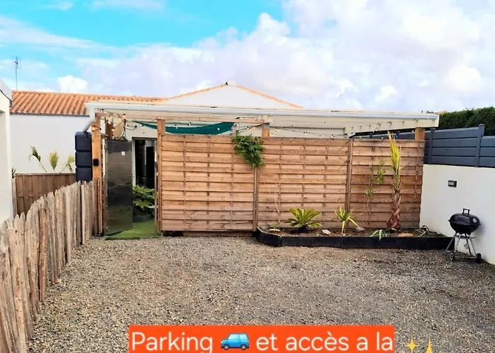 בית נופש Maison 4p Jacuzzi Prive Couvert 1,6km Ocean *